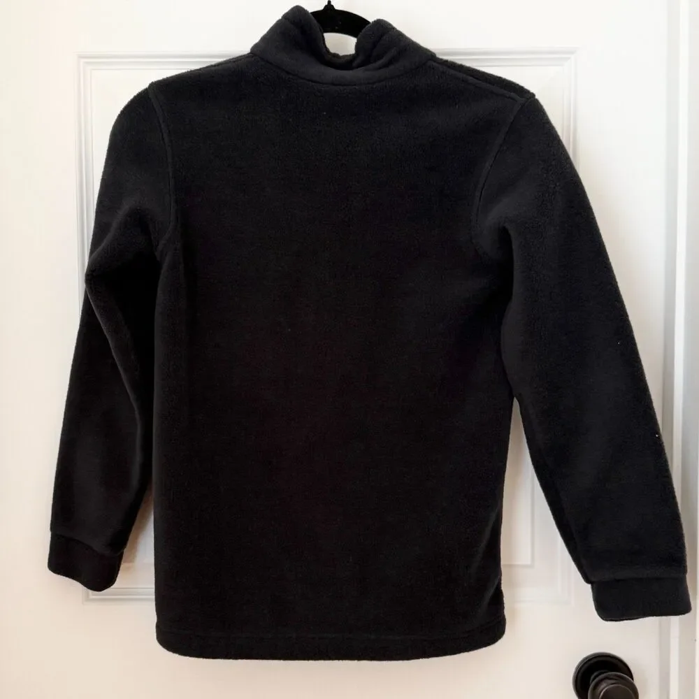 Kids Columbia Full Zip Fleece Jacket Winter Casual in Black Size Medium (10-12)